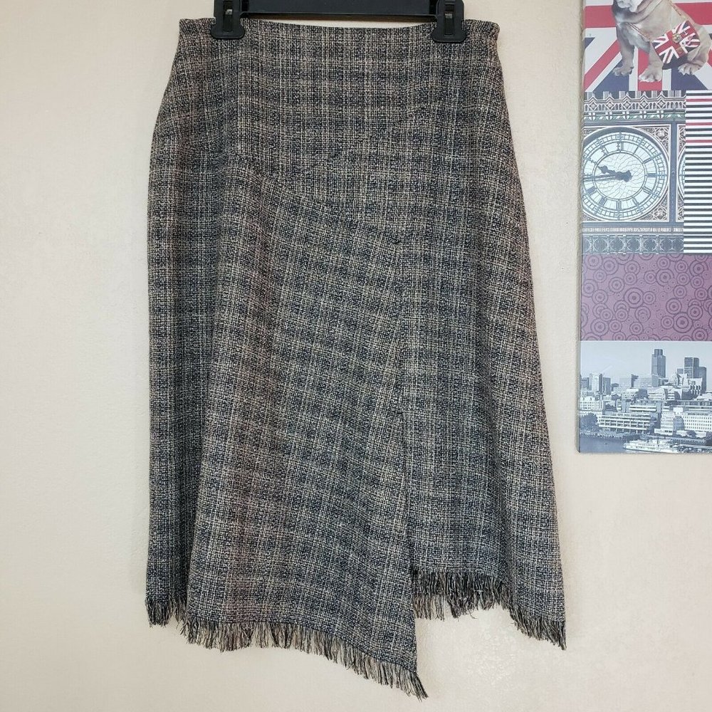 Chico's tweed asymmetrical hem skirt